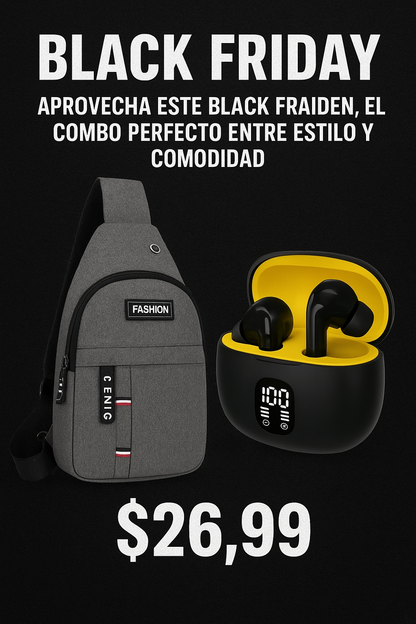 Cangurera  + Audífonos